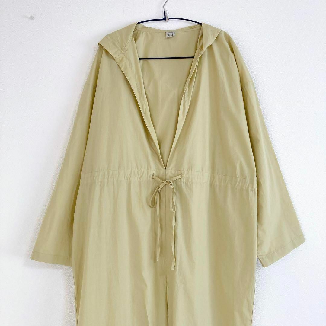 ベースレンジ HUJUI Jumpsuit フード付 オールインワン 黄色 S ベースレンジ HUJUI Jumpsuit フード付 オールインワン 黄色 S