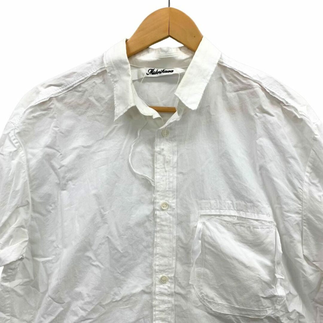 ミドリカワ 18SS シルクテープカットオフロングスリーブシャツ ミドリカワ 18SS シルクテープカットオフロングスリーブシャツ