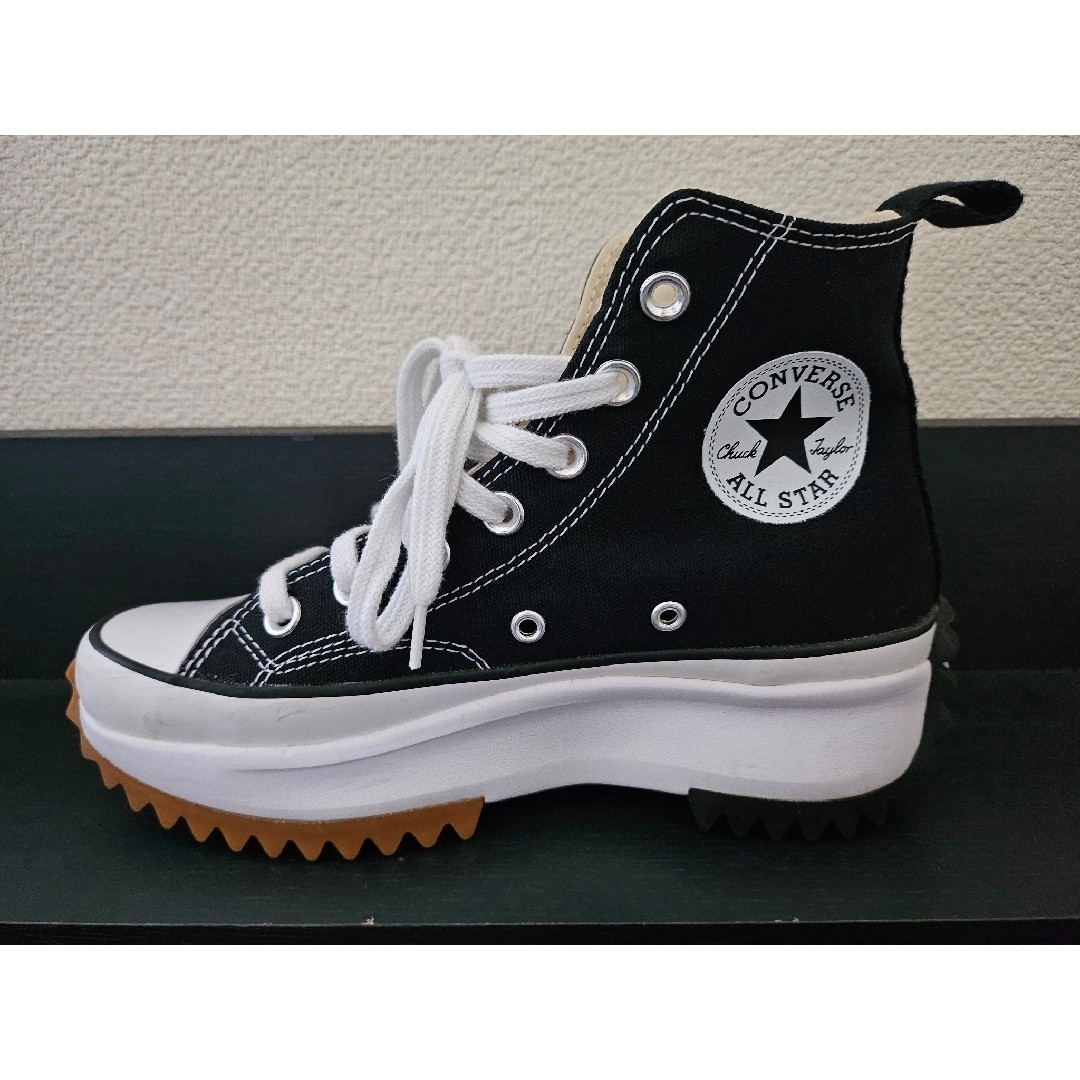 CONVERSE - コンバース 厚底スニーカー ハイカット 22.5㎝の通販 CONVERSE - コンバース 厚底スニーカー ハイカット 22.5㎝の通販