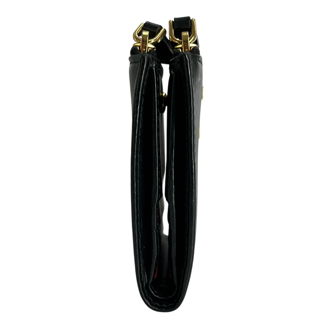 PRADA - PRADA プラダ 二つ折り財布 ゴールドロゴ バイカラー PRADA - PRADA プラダ 二つ折り財布 ゴールドロゴ バイカラー