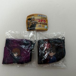 メイタンテイコナン(名探偵コナン)の名探偵コナン　ガチャガチャ　やわらかミニポーチ　江戸川コナン　灰原哀(キャラクターグッズ)