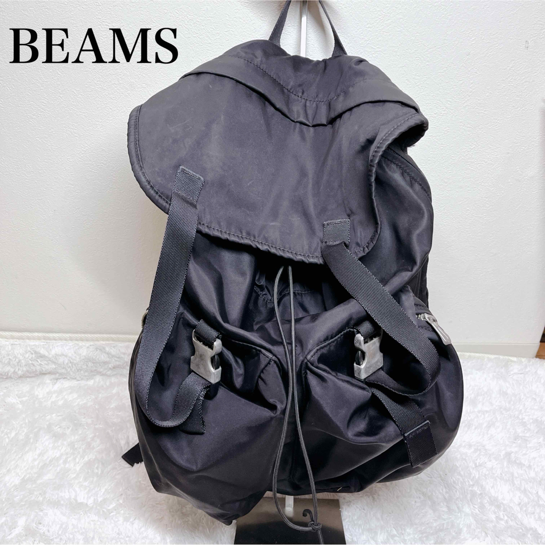 BEAMS - BEAMS リュックサック カバン ビームス 黒 の通販 by BEAMS - BEAMS リュックサック カバン ビームス 黒 の通販 by