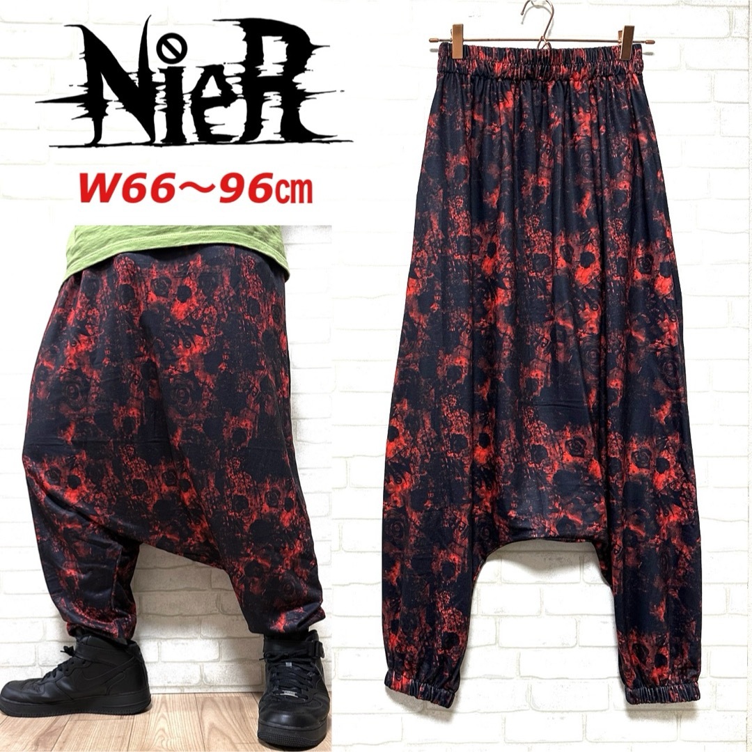 NieR Clothing - NieR ニーアクロージング 薔薇 総柄 ストレッチ NieR Clothing - NieR ニーアクロージング 薔薇 総柄 ストレッチ