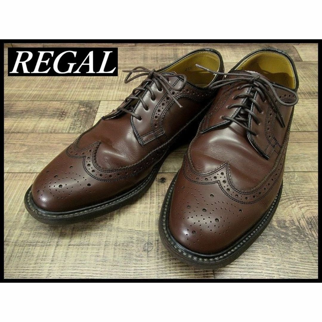 REGAL - リーガル JR04 ウイングチップ メダリオン レザー REGAL - リーガル JR04 ウイングチップ メダリオン レザー