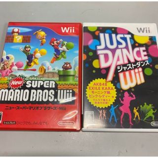 送料無料　スーパーマリオブラザーズ　ジャストダンスwii wiiuでも遊べます(家庭用ゲームソフト)