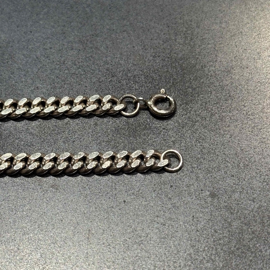 SILVER925 FLAT LINK CHAIN BRACELET/シルバー