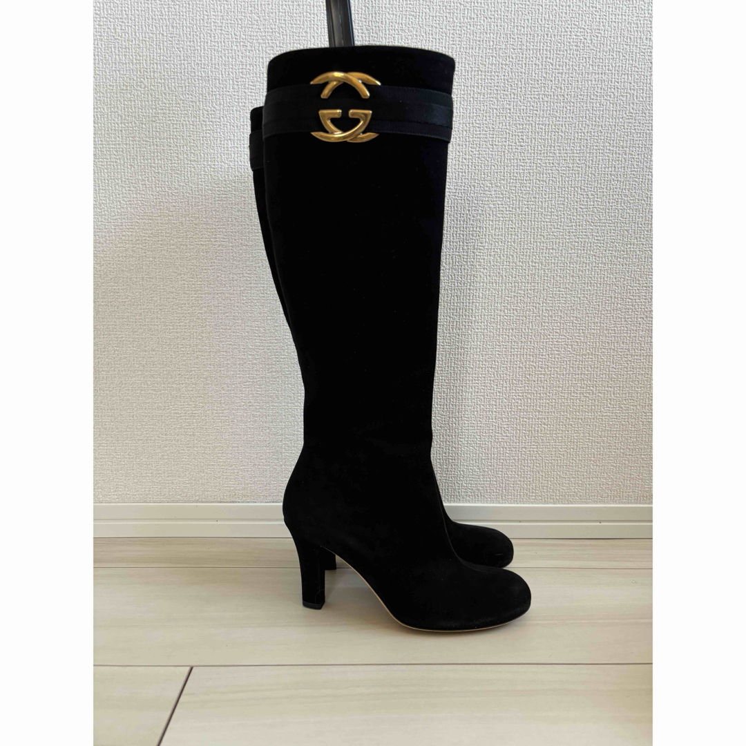 GUCCI - (440)GUCCI ブラック ロングブーツの通販 by snow GUCCI - (440)GUCCI ブラック ロングブーツの通販 by snow