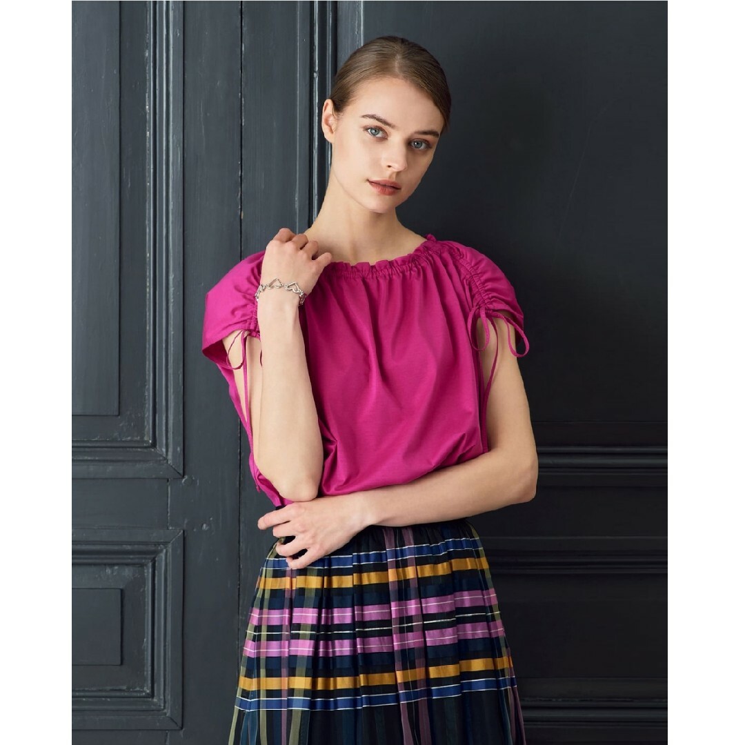 ☆定価7万円 ANAYI チェックオーガンジーフレアスカート 38 ☆ ☆定価7万円 ANAYI チェックオーガンジーフレアスカート 38 ☆