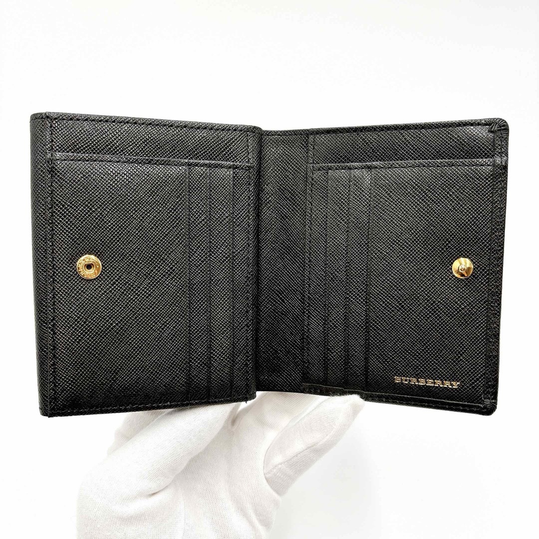 BURBERRY - 新品同様 * バーバリー サフィアーノ ロゴプレート BURBERRY - 新品同様 * バーバリー サフィアーノ ロゴプレート