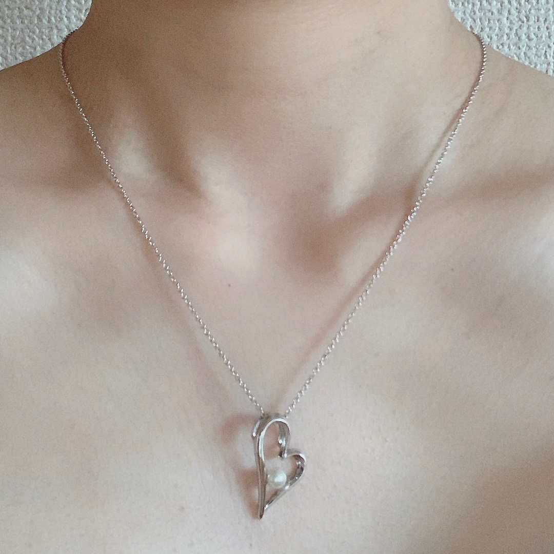 TASAKI タサキ ハートのネックレス シルバー レディース TASAKI タサキ ハートのネックレス シルバー レディース