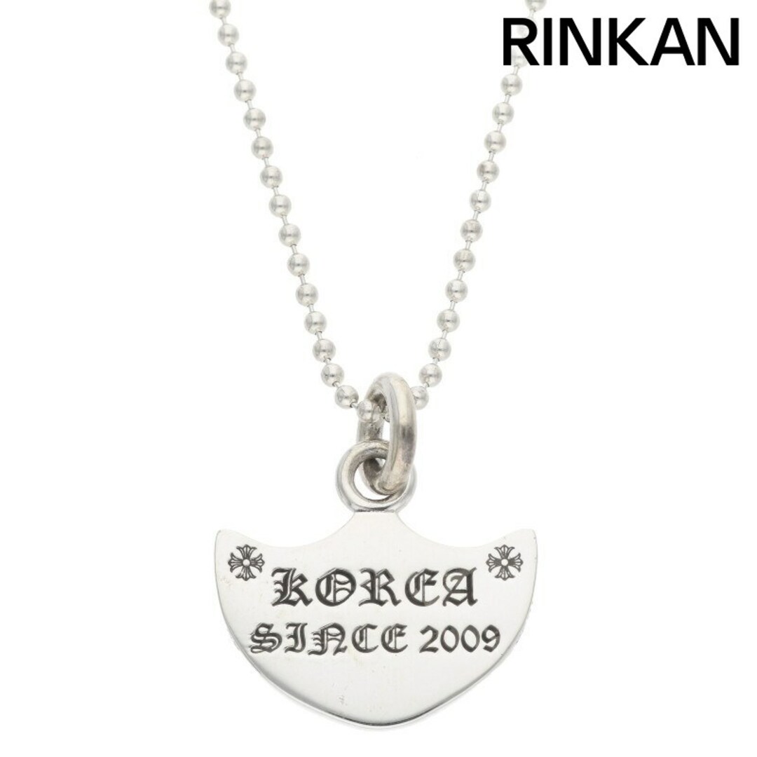 Chrome Hearts - クロムハーツ  KOREA SHIELD/シールド 韓国限定/シルバーネックレス メンズ