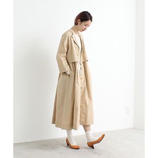 アトリエドゥサボン(l'atelier du savon)の商談中【3/20まで¥15,000】春コート 高密度コットンワンピース(その他)