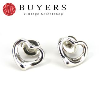 ティファニー(Tiffany & Co.)の【中古】 ティファニー ピアス オープンハート シルバー925 K14 約1.7g シルバー エルサペレッティ アクセサリー ポスト585 レディース 女性 TIFFANY&Co.(ピアス)
