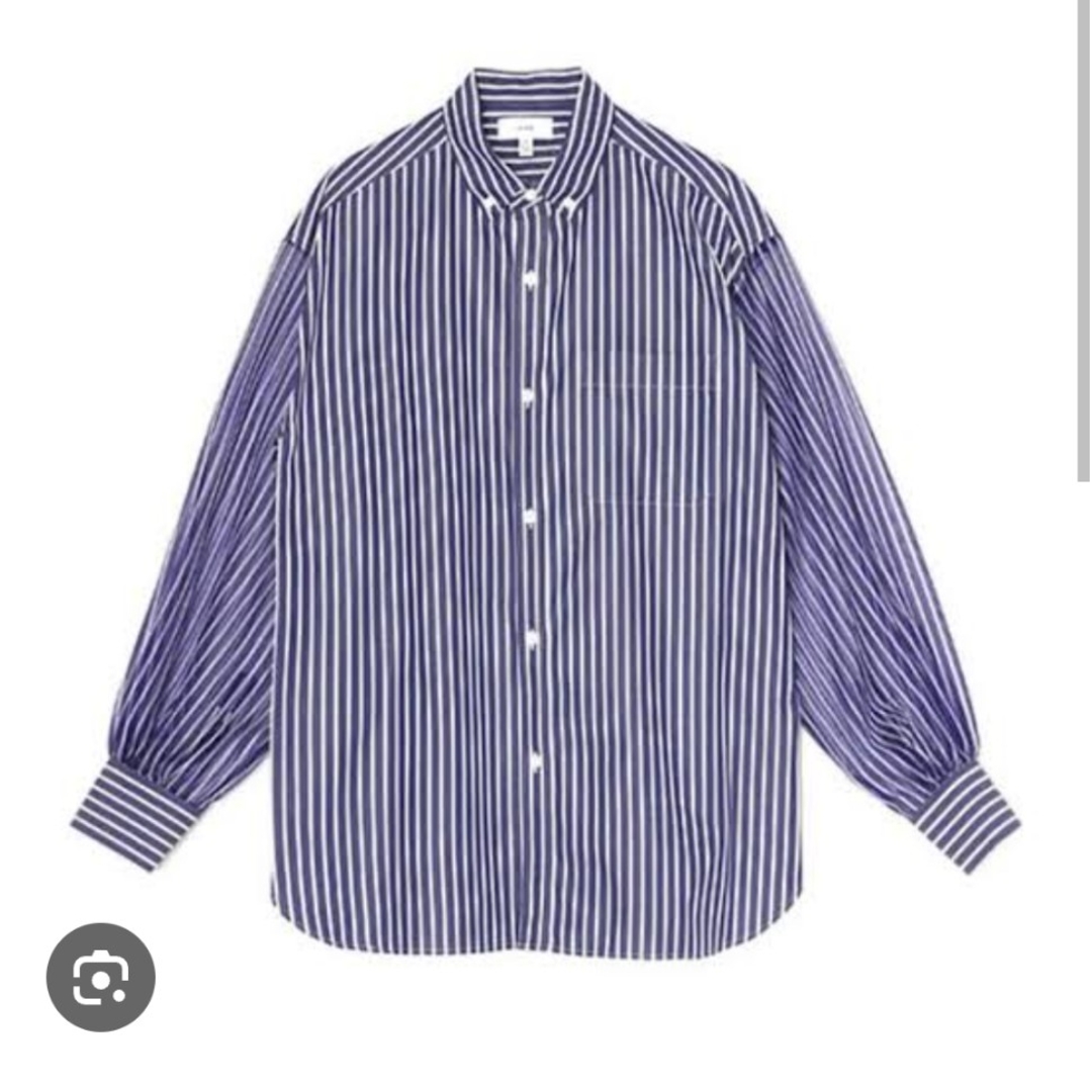 HYKE ハイク STRIPED SHEER SLEEVE SHIRT HYKE ハイク STRIPED SHEER SLEEVE SHIRT