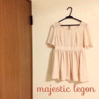 マジェスティックレゴン(MAJESTIC LEGON)のマジェ＊里奈ちゃん着用トップス 試着のみ(カットソー(半袖/袖なし))