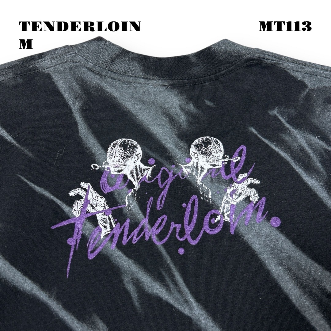 人気品! TENDERLOIN 長袖Tシャツ ロンT ダリ スカル ブラック M 人気品! TENDERLOIN 長袖Tシャツ ロンT ダリ スカル ブラック M