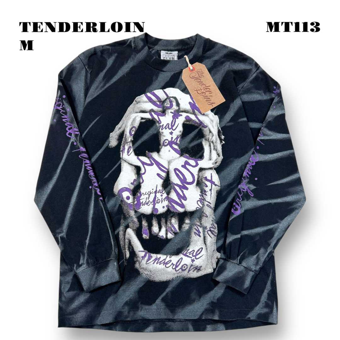 人気品! TENDERLOIN 長袖Tシャツ ロンT ダリ スカル ブラック M 人気品! TENDERLOIN 長袖Tシャツ ロンT ダリ スカル ブラック M