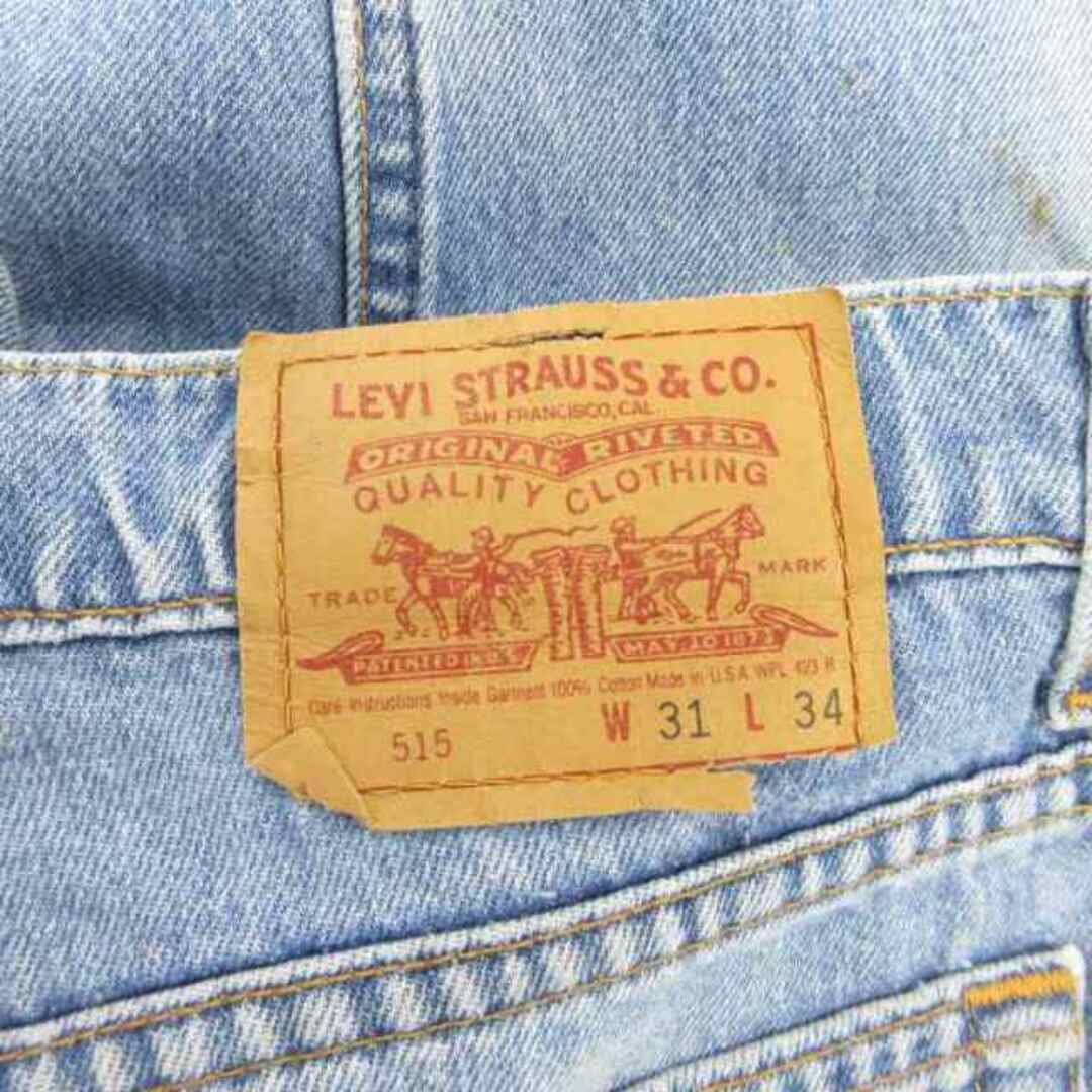 Levi's - Levi's 90s 515 デニムパンツ ストレート W31 L34 水色 Levi's - Levi's 90s 515 デニムパンツ ストレート W31 L34 水色