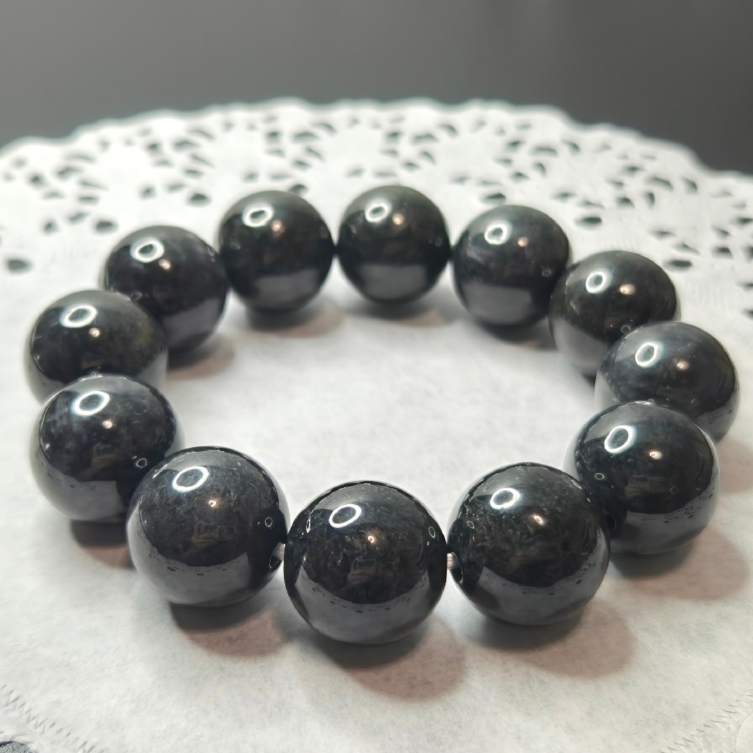 超希少色/最強品質】大珠☆天然黒翡翠*約17.5mm* 天然石 超希少色/最強品質】大珠☆天然黒翡翠*約17.5mm* 天然石
