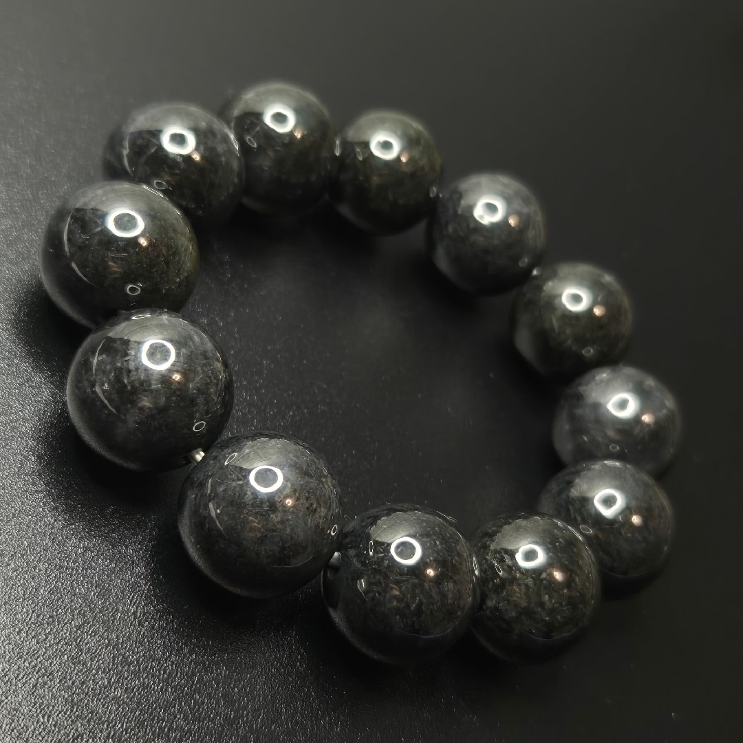 超希少色/最強品質】大珠☆天然黒翡翠*約17.5mm* 天然石 超希少色/最強品質】大珠☆天然黒翡翠*約17.5mm* 天然石