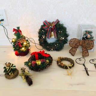 クリスマス　雑貨10点　まとめ売り　クリスマスツリー　リース