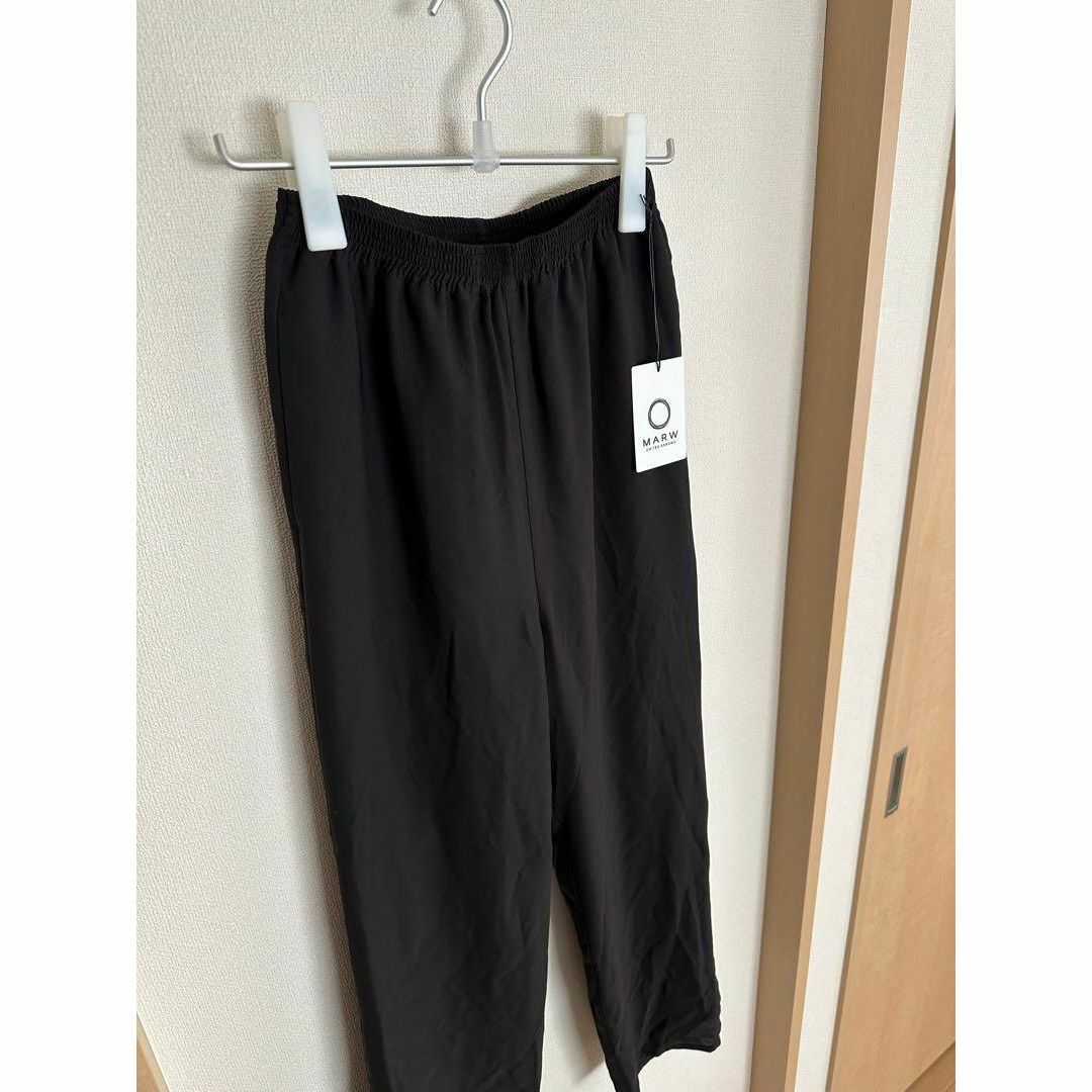 ⭐️ MARW UNITED ARROWS⭐️黒 ワイドパンツ 新品タグ付き　38 レディースのパンツ(その他)の商品写真