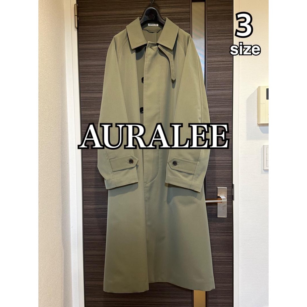 AURALEE - 美品 AURALEE ステンカラーコート 21SS サイズ3 オーラリー