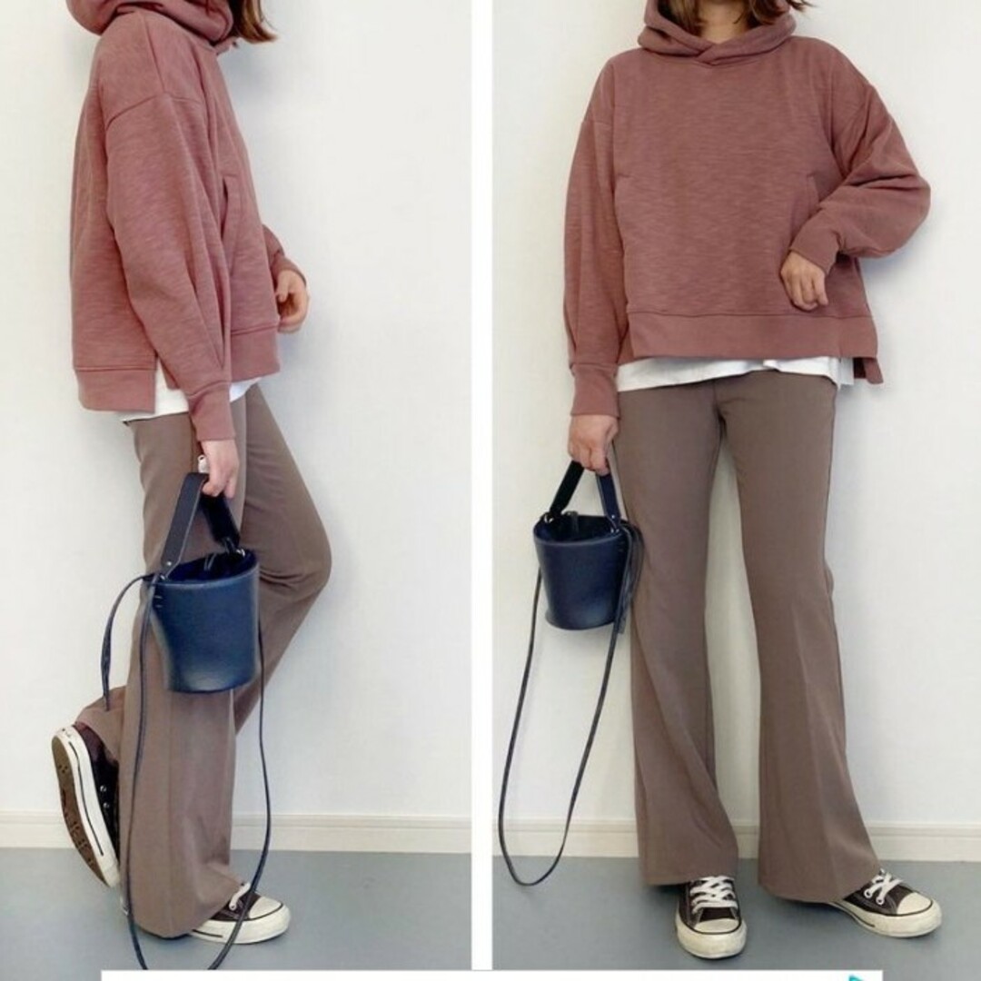 GU - GU リブ フレアパンツ M ブラウン ジーユー 春 秋の通販 by GU - GU リブ フレアパンツ M ブラウン ジーユー 春 秋の通販 by