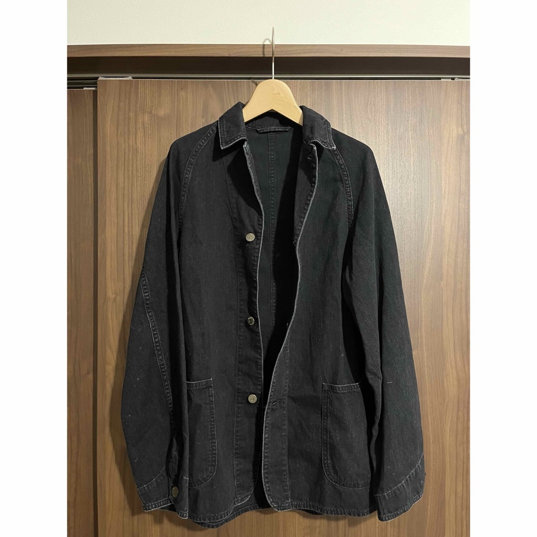 COMOLI - MAATEE&SONS 40s カバーオールジャケット 黒 デニム 2 COMOLI - MAATEE&SONS 40s カバーオールジャケット 黒 デニム 2