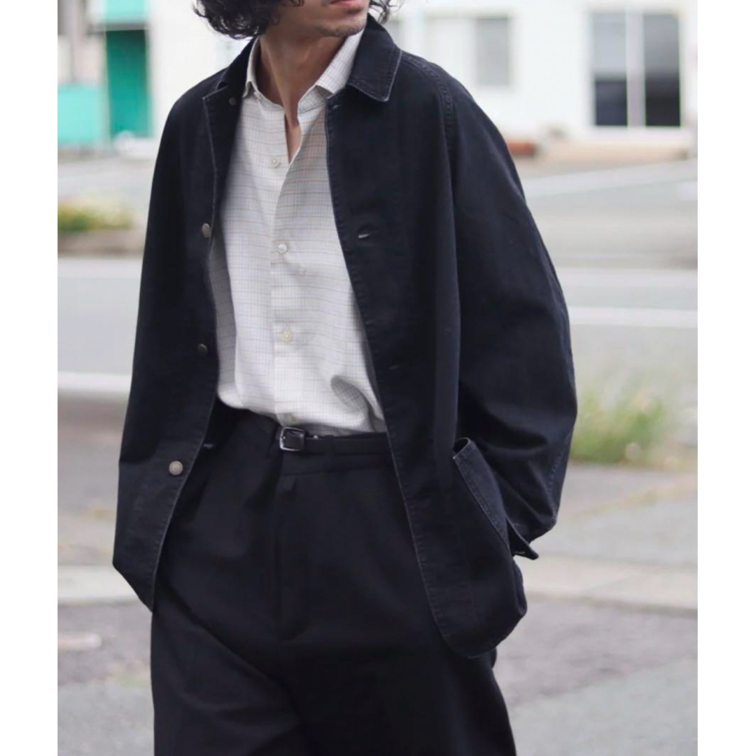 COMOLI - MAATEE&SONS 40s カバーオールジャケット 黒 デニム 2 COMOLI - MAATEE&SONS 40s カバーオールジャケット 黒 デニム 2