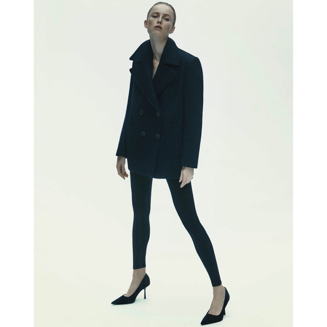 ZARA - 新品 ZARA ウール混紡ダブルブレスト仕様コート Lサイズ ZARA - 新品 ZARA ウール混紡ダブルブレスト仕様コート Lサイズ