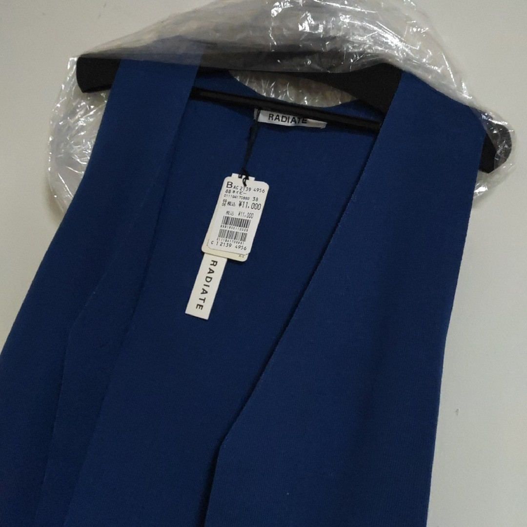 SCOT CLUB - レディース ロングジレ 紺 ニットベスト 新品 未使用 スコットクラブ ヤマダヤ