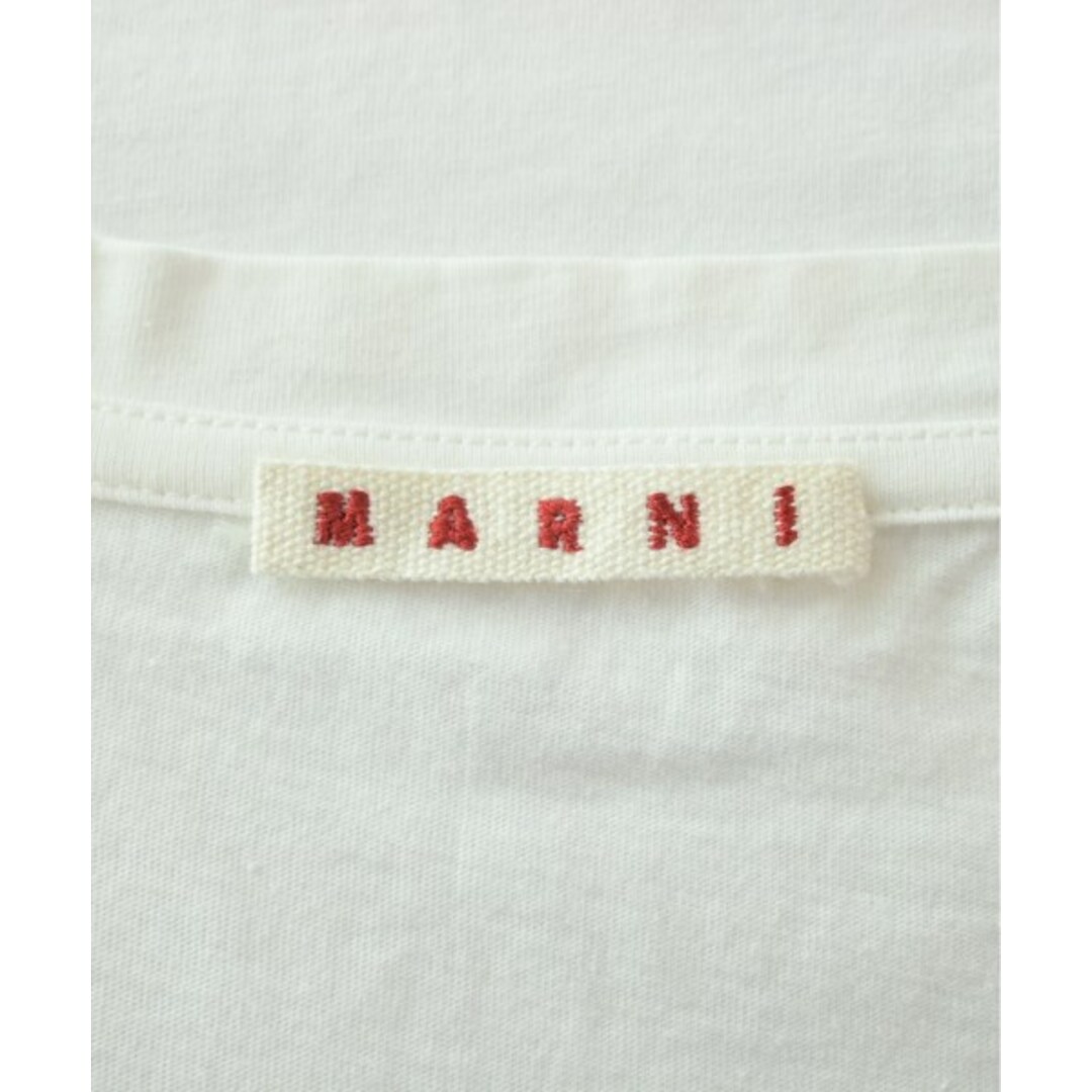 MARNI - MARNI Tシャツ・カットソー 38(M位) 白xピンクxエンジ
