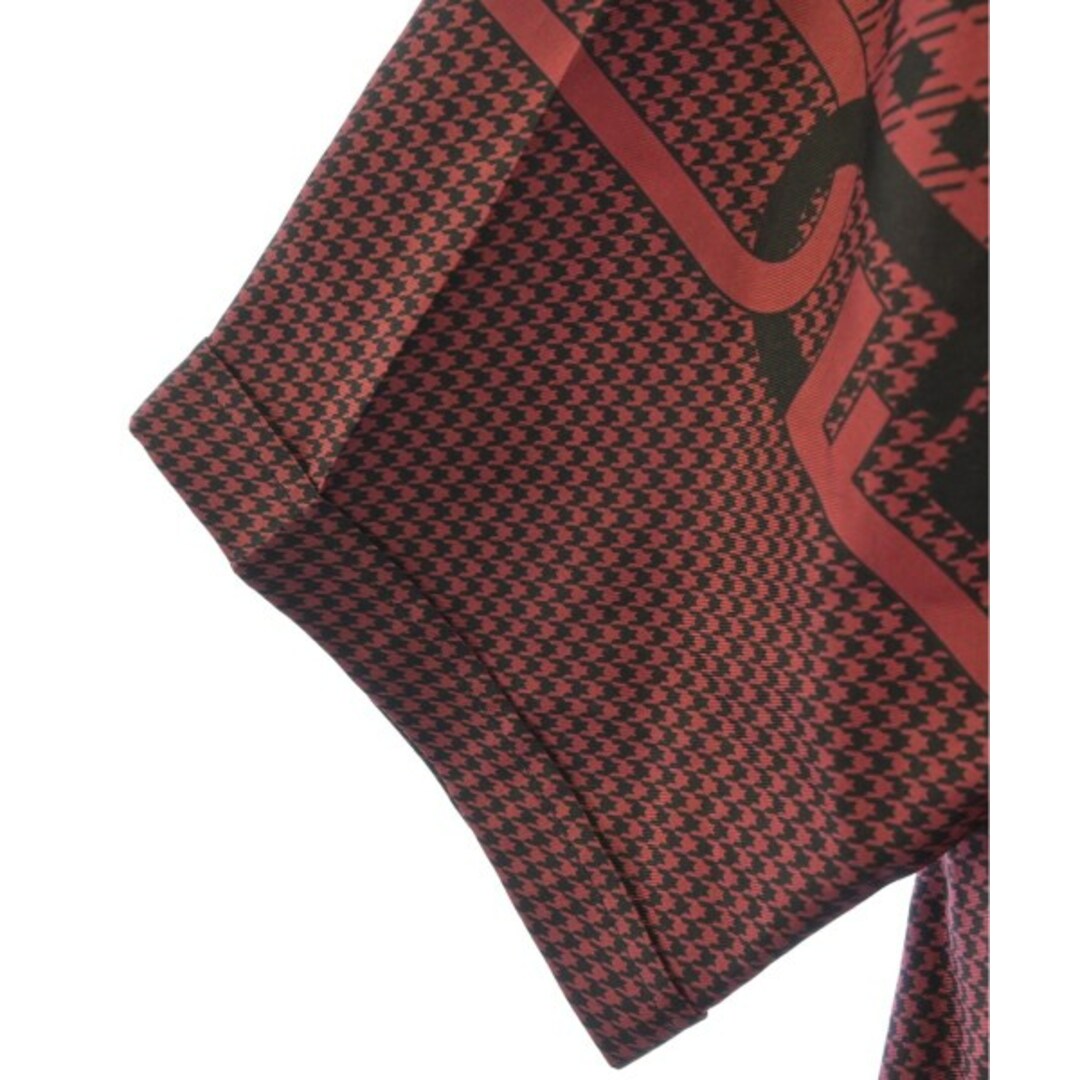 FENDI - FENDI フェンディ カジュアルシャツ 38(S位) 赤x黒(総柄 FENDI - FENDI フェンディ カジュアルシャツ 38(S位) 赤x黒(総柄