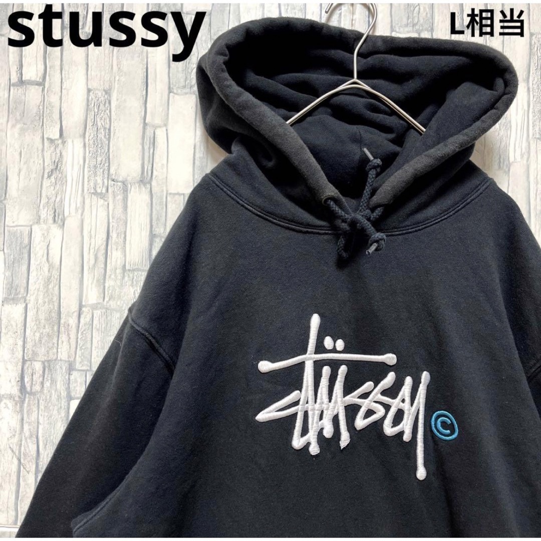 STUSSY - ステューシー パーカー スウェット プルオーバー M STUSSY - ステューシー パーカー スウェット プルオーバー M