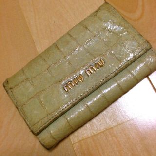 ミュウミュウ(MIU MIU)のmiumiuキーケース(財布)