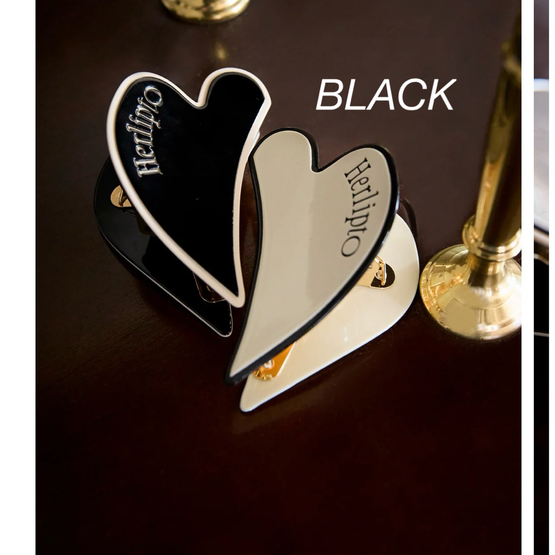 Her lip to(ハーリップトゥ)のBicolor Heart Hair Clip レディースのヘアアクセサリー(バレッタ/ヘアクリップ)の商品写真