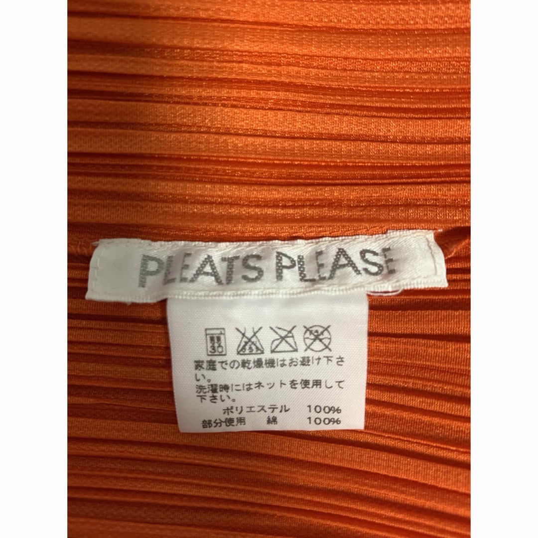 PLEATS PLEASE ISSEY やか MIYAKE オレンジワンピース PLEATS PLEASE ISSEY やか MIYAKE オレンジワンピース