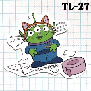 リトルグリーンメン(リトル・グリーン・メン)の«TL-27» Disney リトルグリーンメン  防水加工 ステッカー シール(キャラクターグッズ)