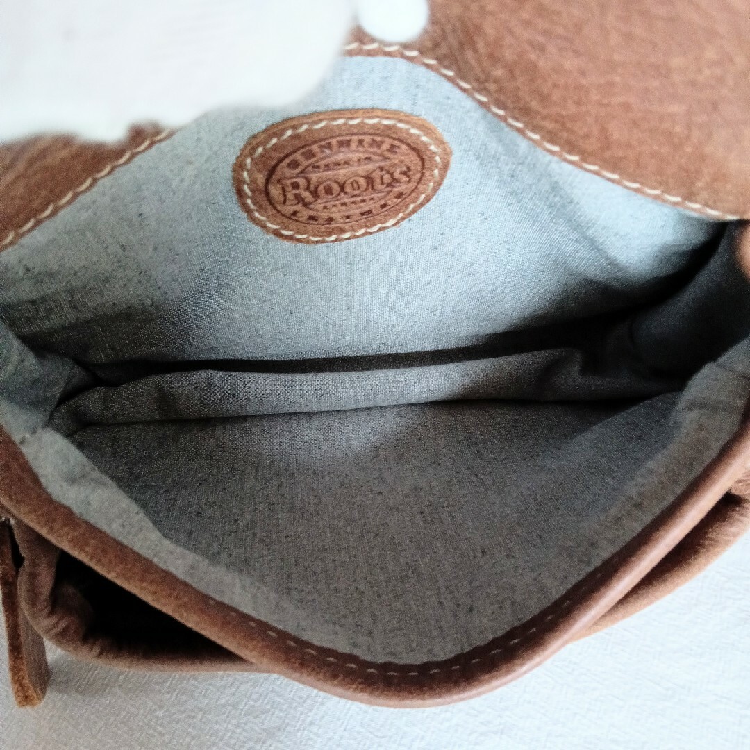 良品 ルーツ ビンテージ レザー 2way ショルダーバッグ
