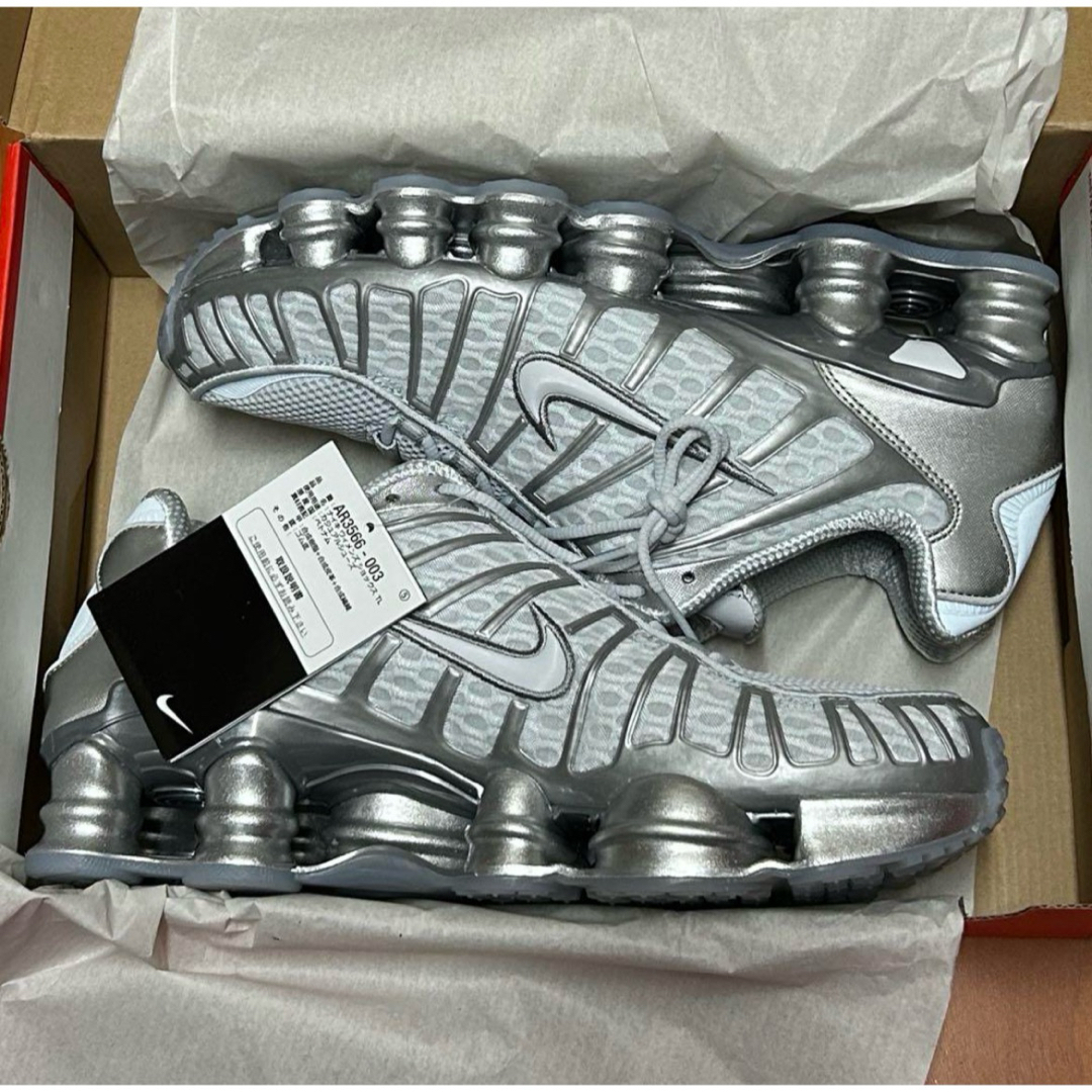 NIKE - Nike WMNS Shox TL Metallic Silver 28cmの通販 by NIKE - Nike WMNS Shox TL Metallic Silver 28cmの通販 by