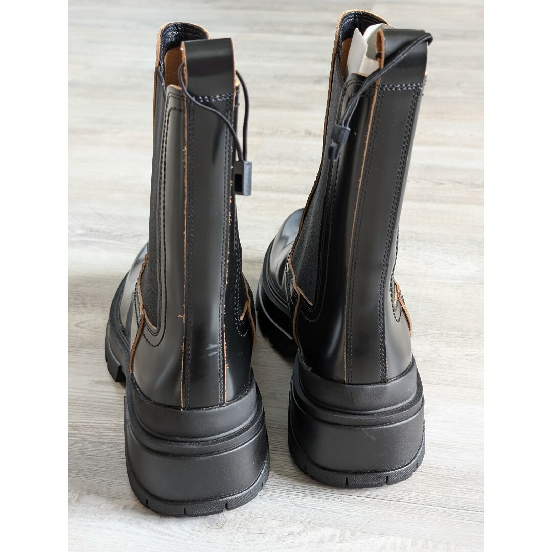 ZARA - ZARA リアルレザートラックソールアンクルブーツ 39 ZARA - ZARA リアルレザートラックソールアンクルブーツ 39