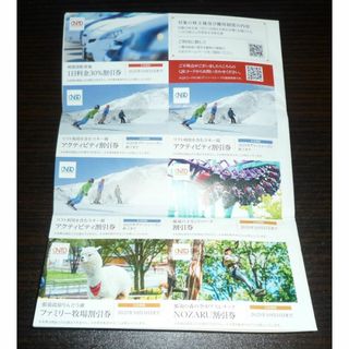 日本駐車場開発 株主優待 紙チケット スキー場リフト割引他(スキー場)