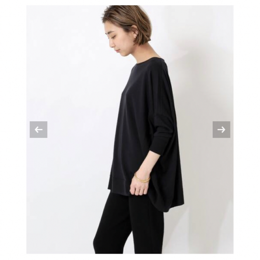 Deuxieme Classe SUVINコットンボートワイド プルオーバー トップス Deuxieme Classe SUVINコットンボートワイド プルオーバー トップス