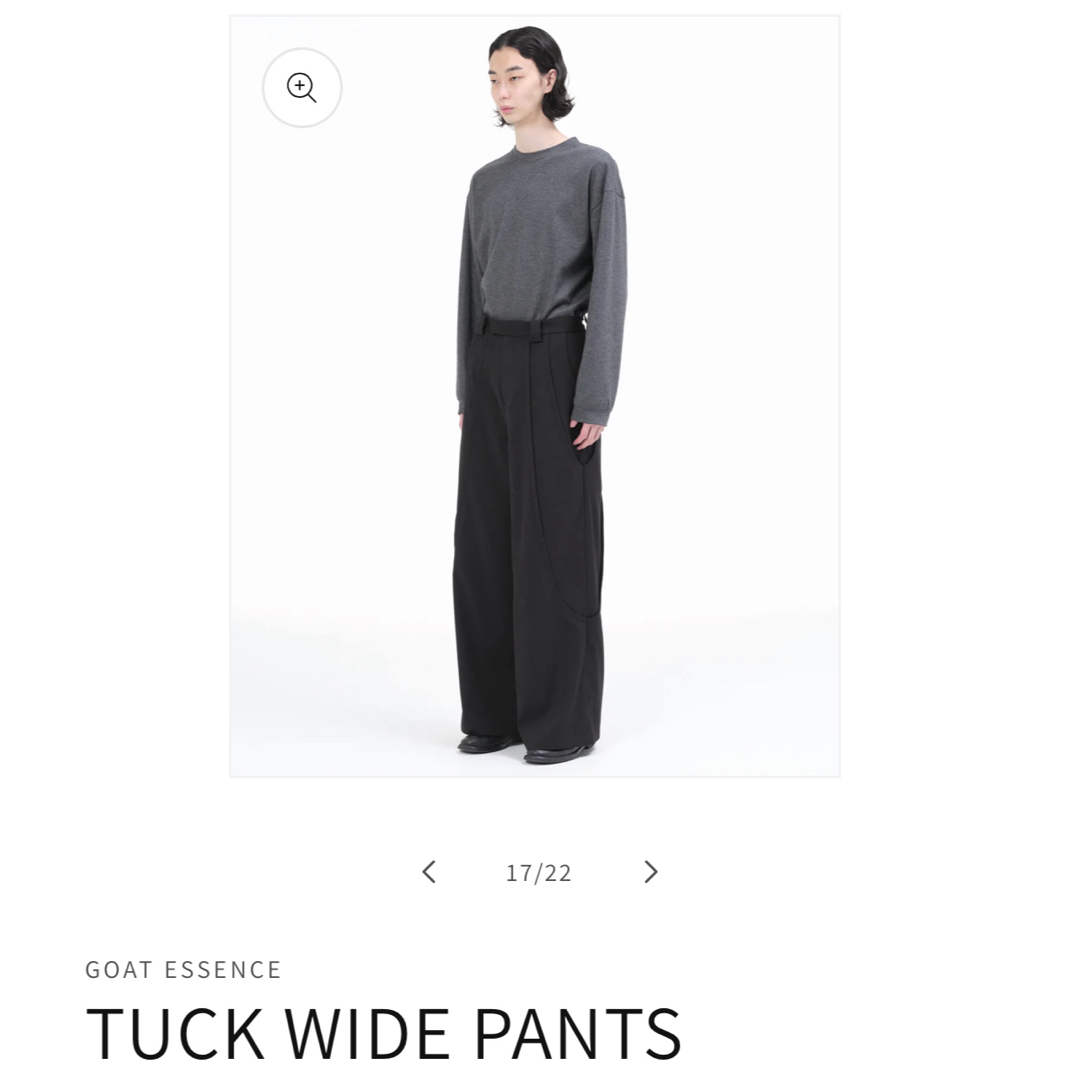 GOAT ESSENCEのTUCK WIDE PANTS 2(TUCK WIDE PANTS – GOAT GOAT ESSENCEのTUCK WIDE PANTS 2(TUCK WIDE PANTS – GOAT