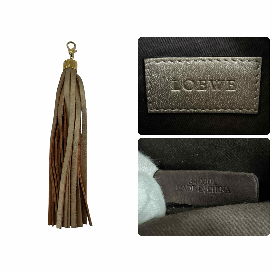 LOEWE - ロエベ ショルダーバッグ アナグラム フリンジ タッセル LOEWE - ロエベ ショルダーバッグ アナグラム フリンジ タッセル