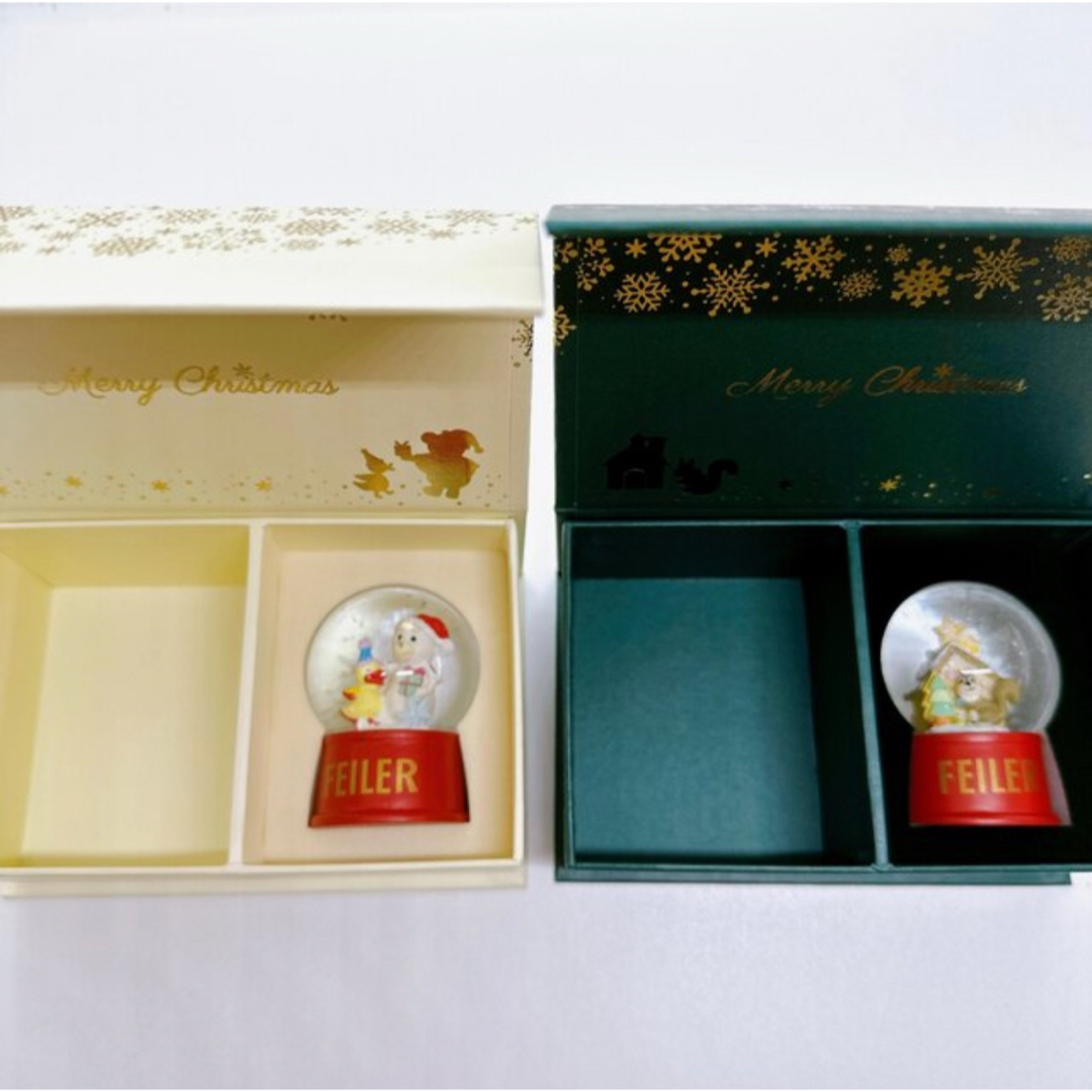FEILER - フェイラー スノードーム 2個セット クリスマス FEILER FEILER - フェイラー スノードーム 2個セット クリスマス FEILER