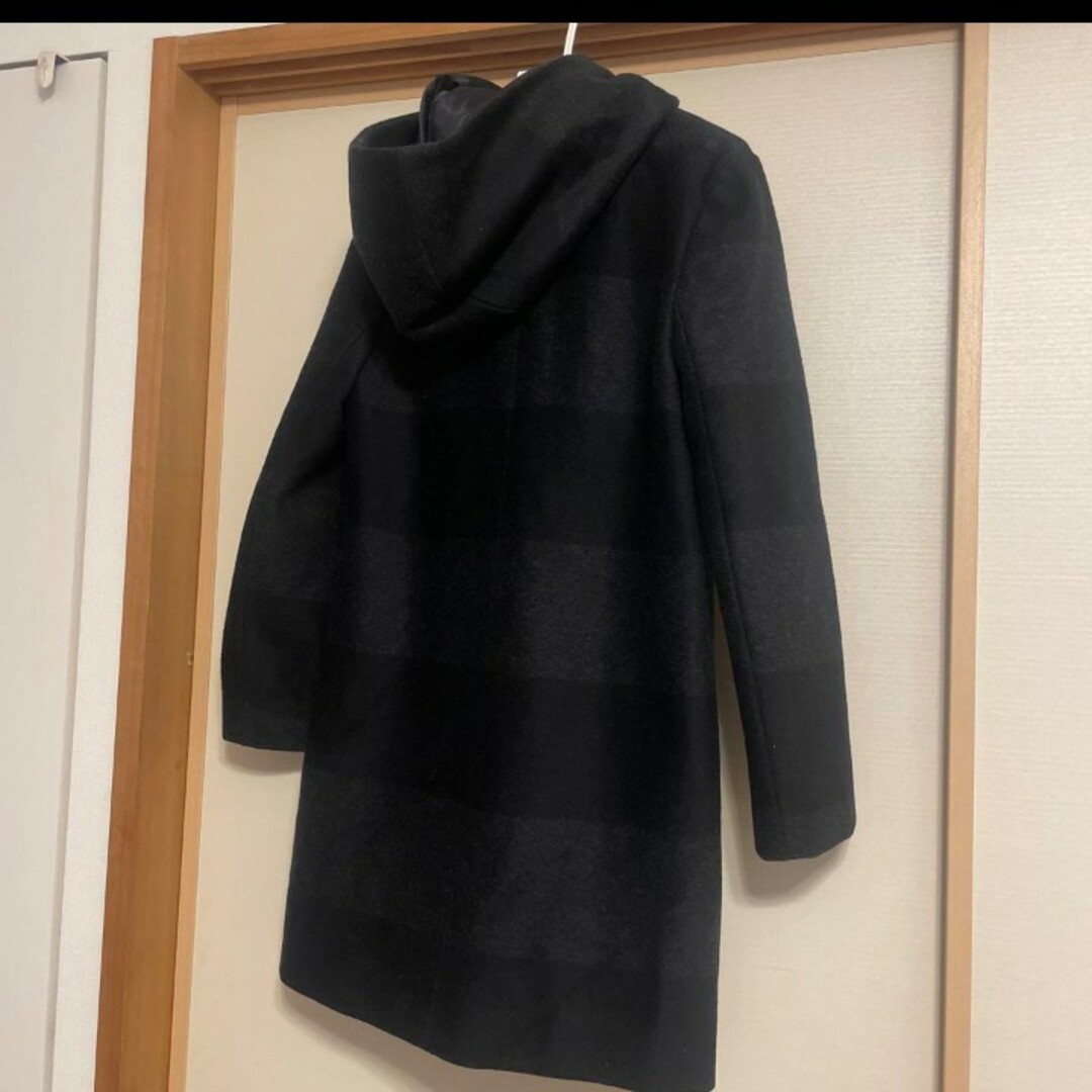 Theory - theory セオリー 毛100% ロングコート ボーダー Theory - theory セオリー 毛100% ロングコート ボーダー