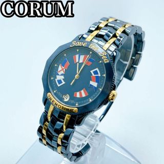 CORUM Admiral's 酷い Cup K18ガンブルー 自動巻き 追加画像有り CORUM Admiral's 酷い Cup K18ガンブルー 自動巻き 追加画像有り