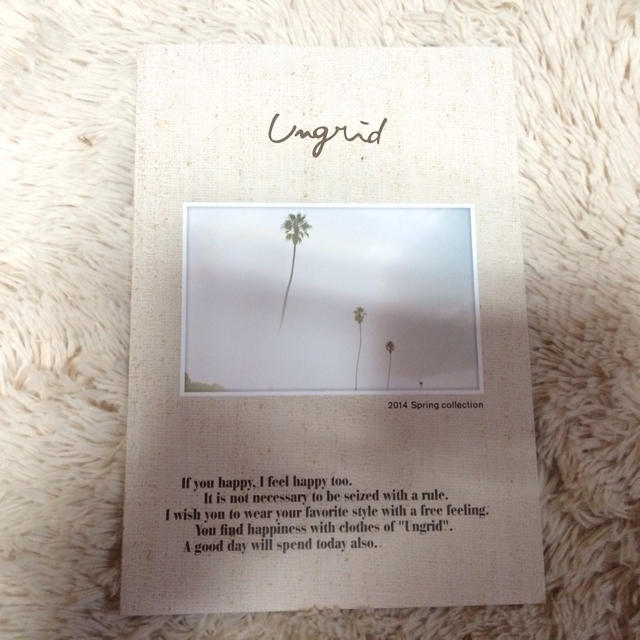 Ungrid(アングリッド)のUngrid s/s カタログ♡ エンタメ/ホビーのエンタメ その他(その他)の商品写真